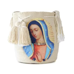 Mochila wayúu de la Virgen de Guadalupe