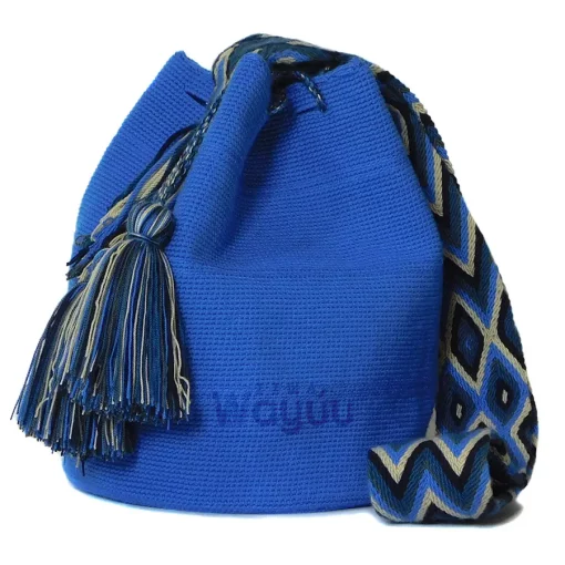 Mochila unicolor azul