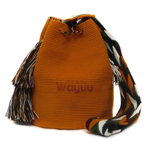 Mochila wayúu unicolor grande