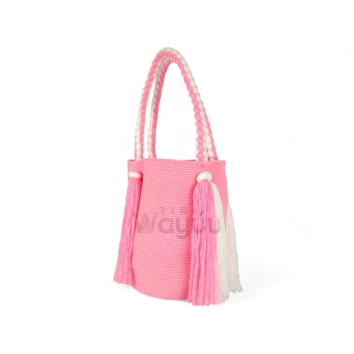 Mochila Wayuu de trenza redonda