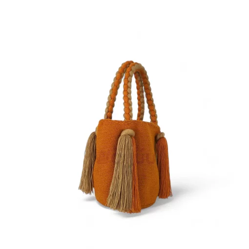 Mochila con trenza mediana