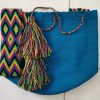 Mochila wayúu unicolor grande