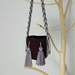 Mochila wayúu unicolor pequeña