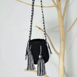 Mochila wayúu unicolor pequeña