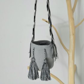 Mochila wayúu unicolor pequeña