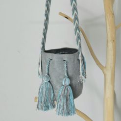 Mochila wayúu unicolor pequeña