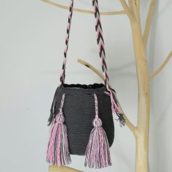 Mochila wayúu unicolor pequeña