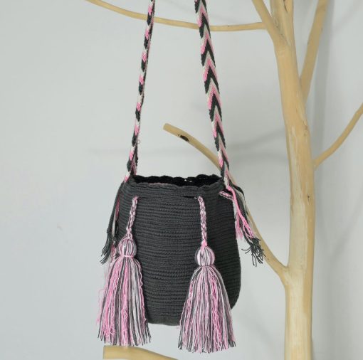 Mochila wayúu unicolor pequeña