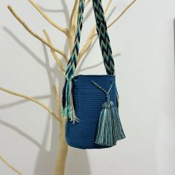 Mochila wayúu unicolor grande