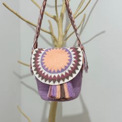 Mochila wayúu con tapa