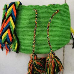 Mochila wayúu unicolor pequeña