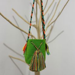 Mochila wayúu unicolor pequeña