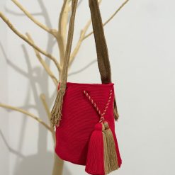 Mochila wayúu unicolor grande