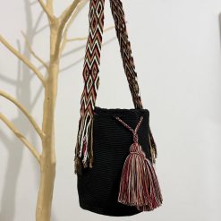 Mochila wayúu unicolor grande