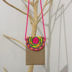 Portacelular de yute