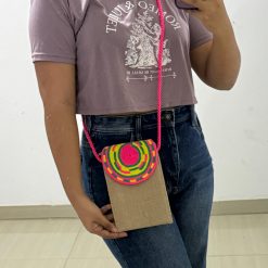 Portacelular de yute