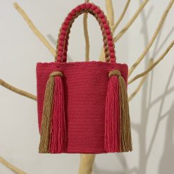 Mochila con trenza mediana