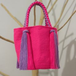 Mochila con trenza mediana