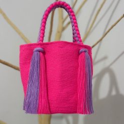 Mochila con trenza mediana