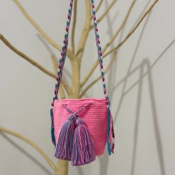 Mochila wayúu unicolor pequeña