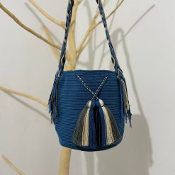Mochila wayúu con tapa