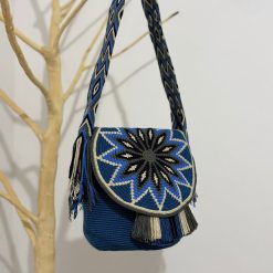 Mochila wayúu con tapa