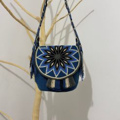 Mochila wayúu con tapa