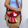 Mochila wayúu con tapa