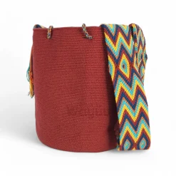 Mochila wayúu cereza