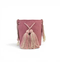 Mochila wayúu unicolor pequeña