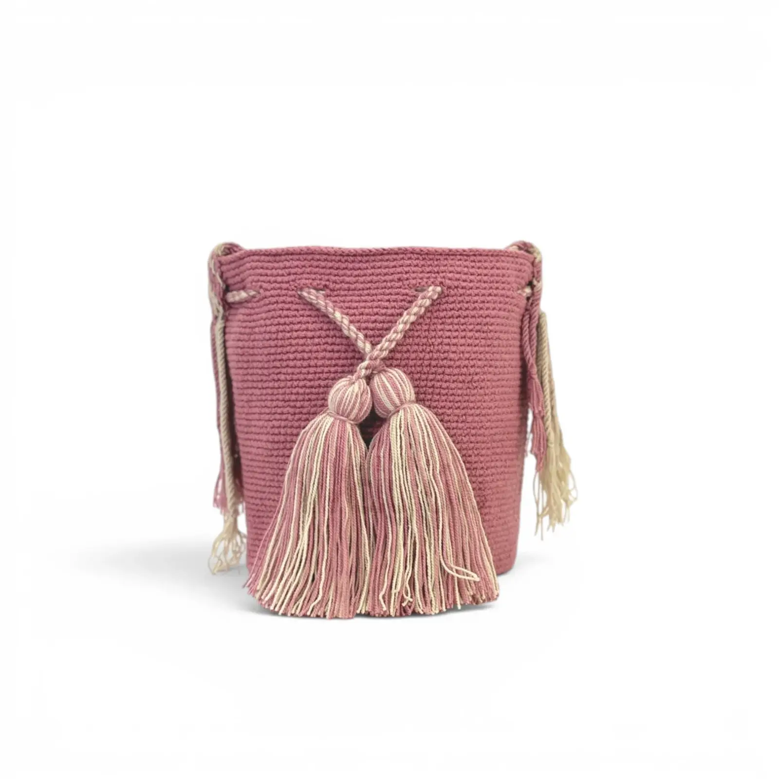 Mochila wayúu unicolor pequeña